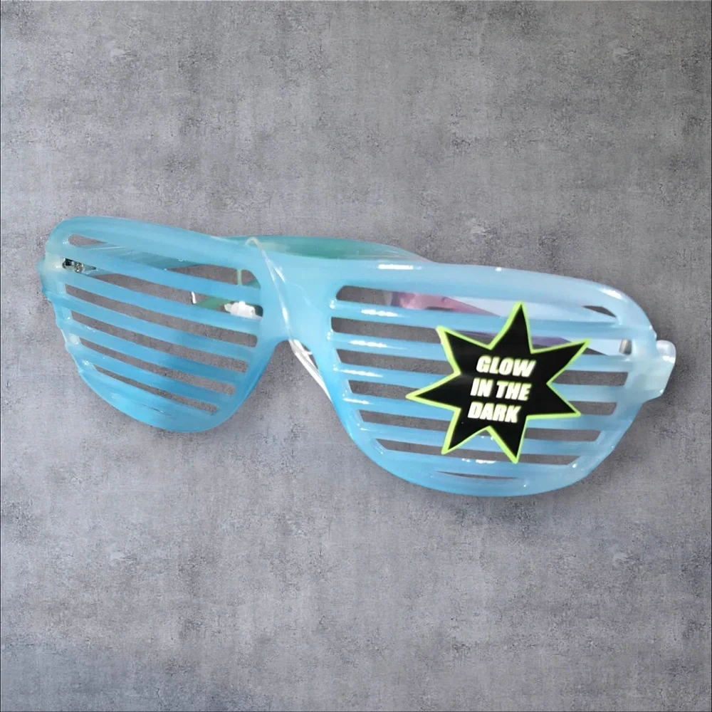 Glow In The Dark Shutter Streetwear Glasses Trending on Socials Deadstock